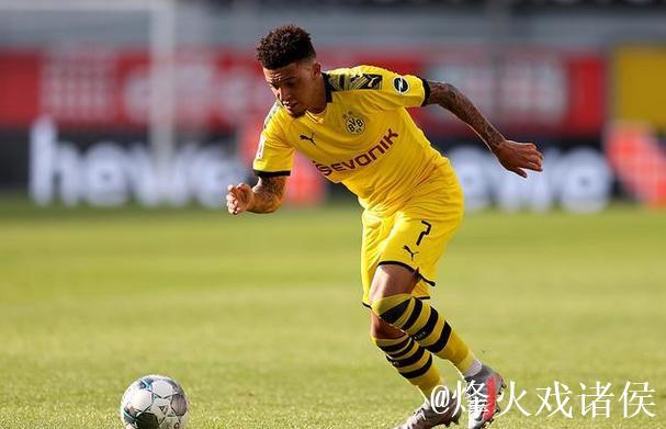 德甲-桑乔首发戴帽 多特6-1副班长仍落后拜仁7分